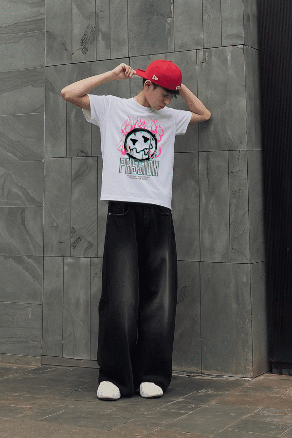 Unisex Local Brand Boxy Fit T-Shirt Printed with PASSION - Image 2
