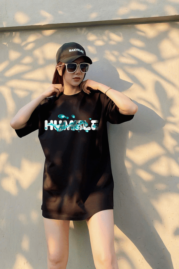 Unisex Local Brand Boxy Fit T-Shirt Printed with HUMBLE - Image 2