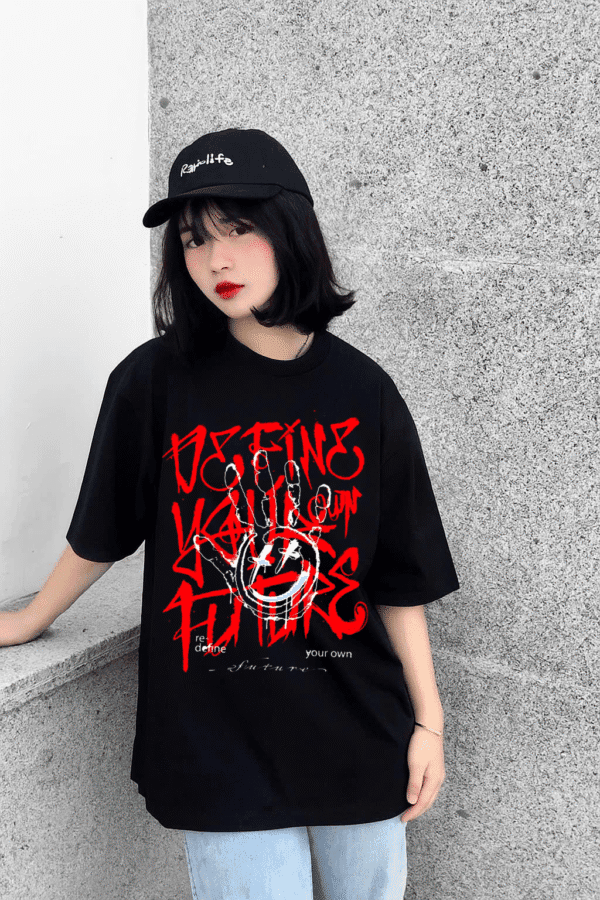 Unisex Local Brand Boxy Fit T-Shirt Printed with DEFINE FUTURE - Image 2