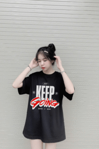 Local Brand T-Shirt Boxy Fit T-Shirt D&P Apparel 35 – front Keep Going