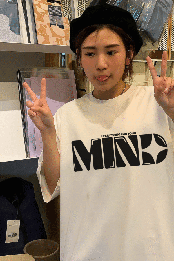 Unisex Local Brand Boxy Fit T-Shirt Printed with Everything Is In Your Mind - Image 4