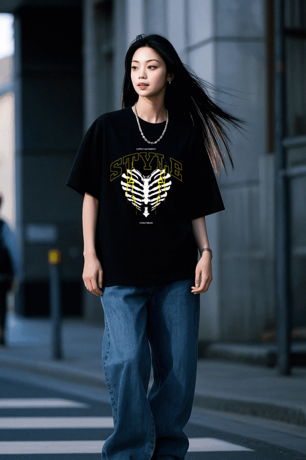 Unisex Local Brand Boxy Fit T-Shirt Printed with STYLE