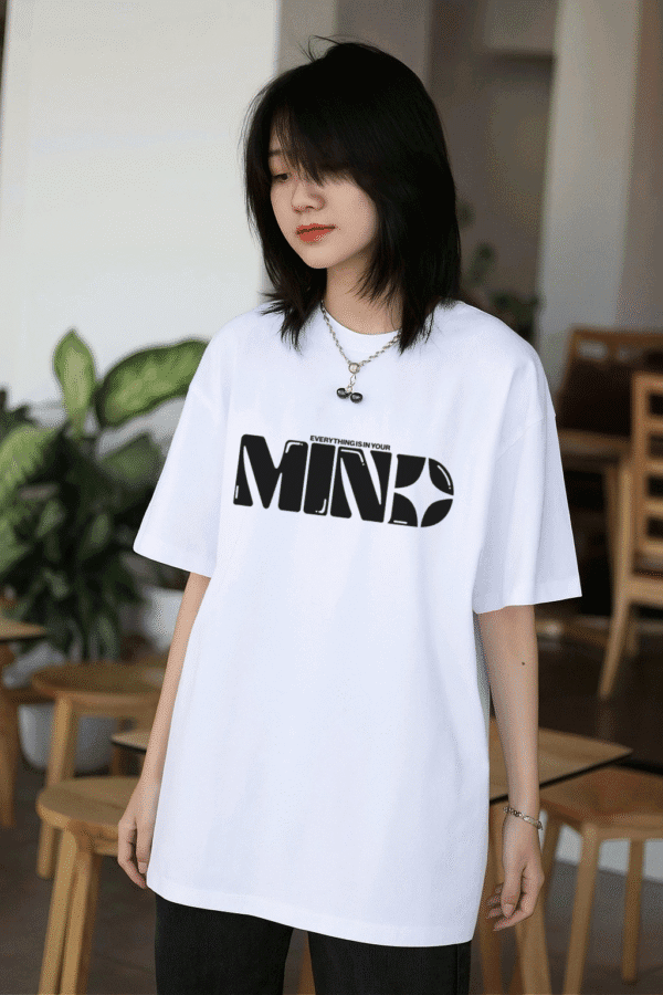 Unisex Local Brand Boxy Fit T-Shirt Printed with Everything Is In Your Mind