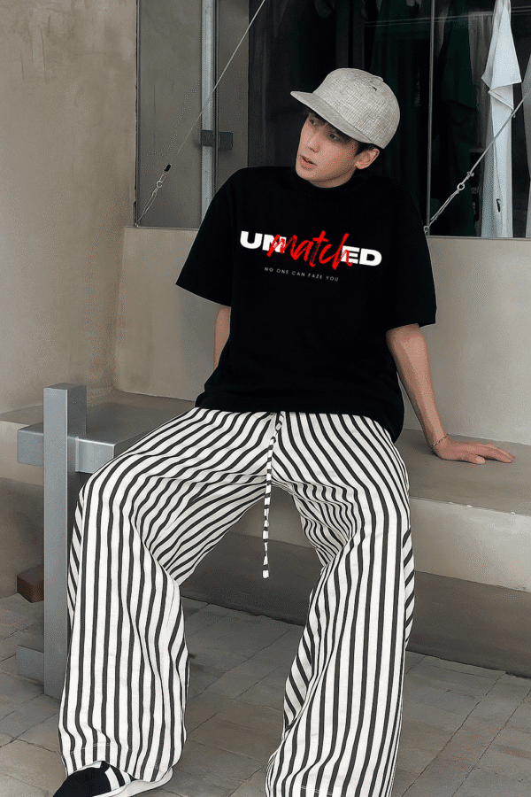 Unisex Local Brand Boxy Fit T-Shirt Printed with UNMATCHED - Image 4