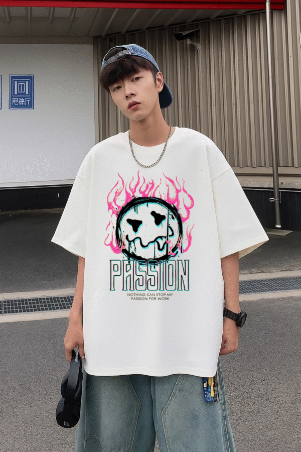 Unisex Local Brand Boxy Fit T-Shirt Printed with PASSION - Image 5