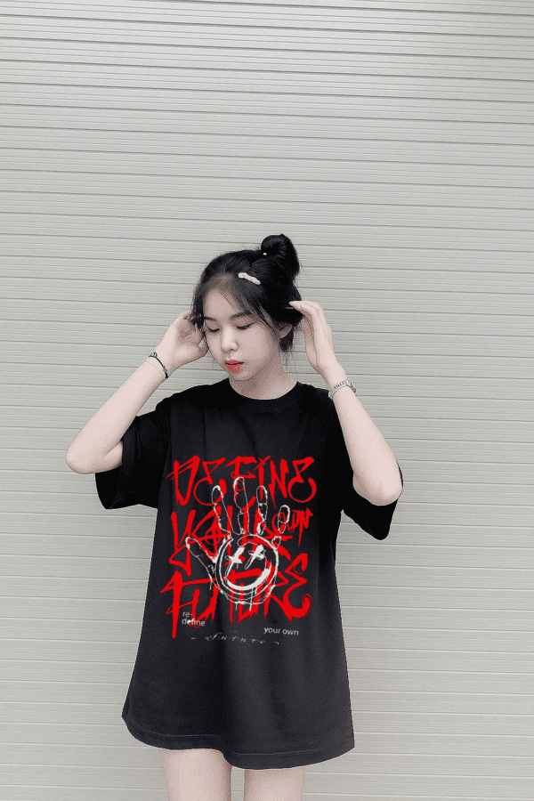Unisex Local Brand Boxy Fit T-Shirt Printed with DEFINE FUTURE - Image 3