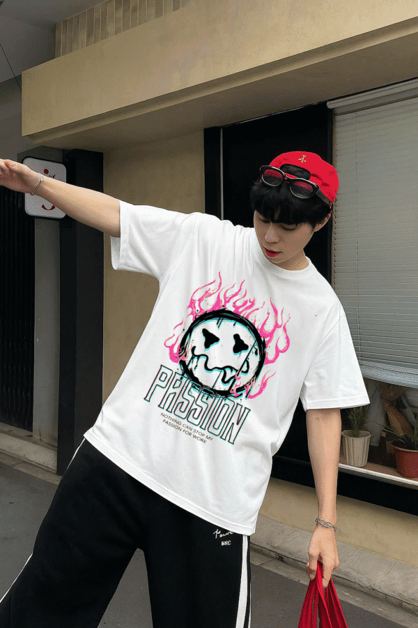 Unisex Local Brand Boxy Fit T-Shirt Printed with PASSION - Image 4