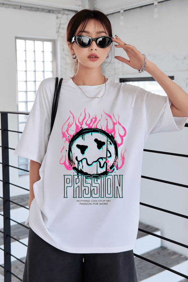 Unisex Local Brand Boxy Fit T-Shirt Printed with PASSION